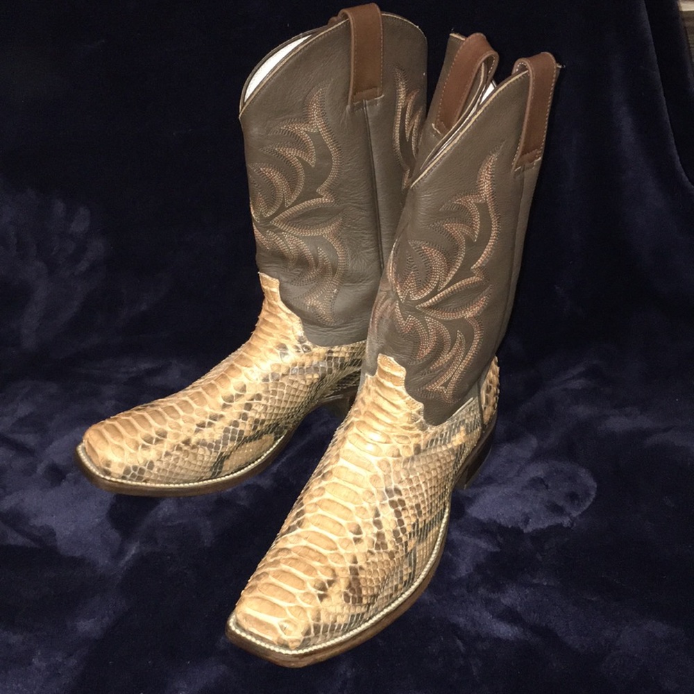 Snakeskin boots